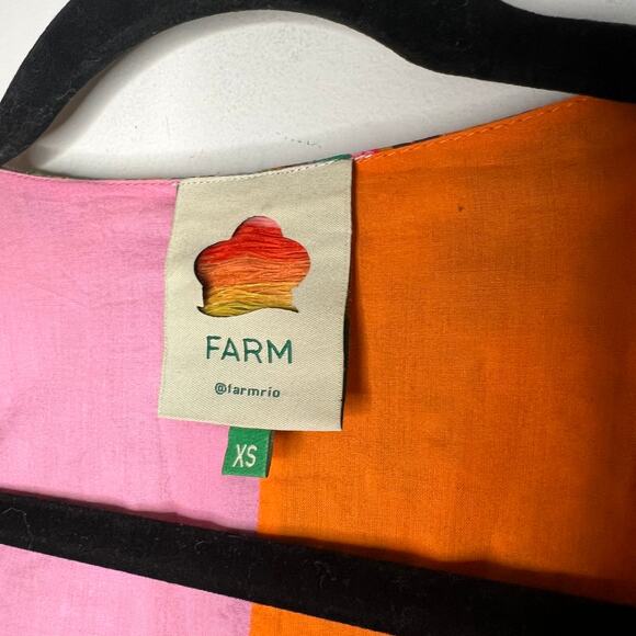 Farm Rio Mixed Print Tropical Wrap Mini Dress XS - Picture 5 of 12